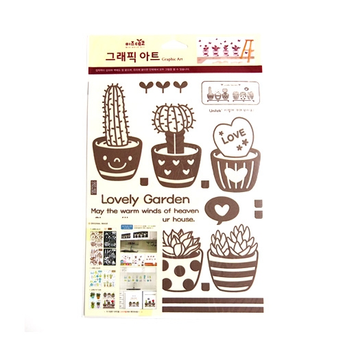 스티커몰 그래픽s 미니선인장 GDT-922