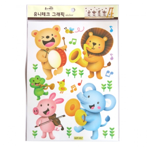 스티커몰 그래픽s 동물음악대 GDT-957