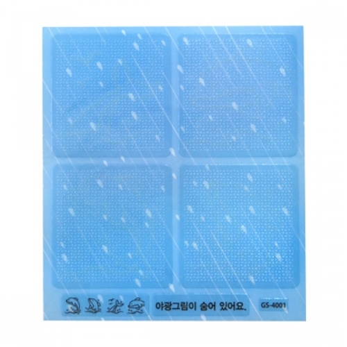 스티커몰 투명논슬립(8개) 춤추는돌고래 GS-4001