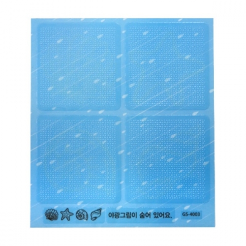 스티커몰 투명논슬립(8개) 바다조개 GS-4003