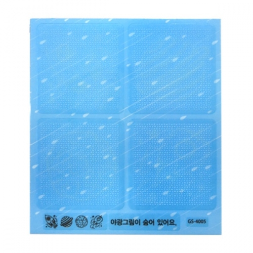 스티커몰 투명논슬립(8개) 우주에서 GS-4005