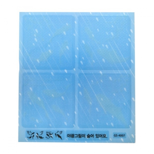 스티커몰 투명논슬립(8개) 여유물고기 GS-4007