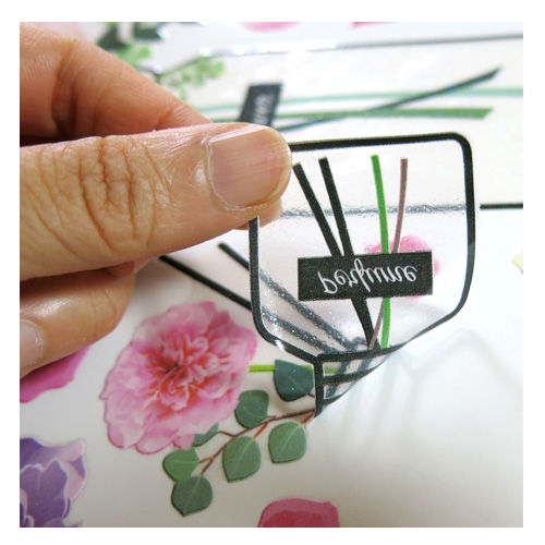 스티커몰 반짝이 데코(2매) 뷰티플라워 GS-5002