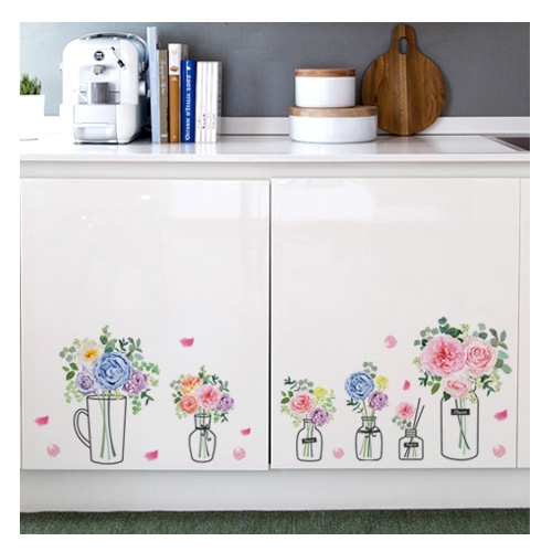 스티커몰 반짝이 데코(2매) 뷰티플라워 GS-5002