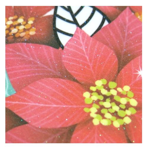 스티커몰 반짝이 데코(2매) 포인세티아 GS-5004