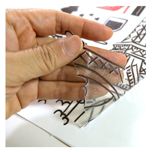 스티커몰 반짝이 데코(2매) 신나는세계여행 GS-5005