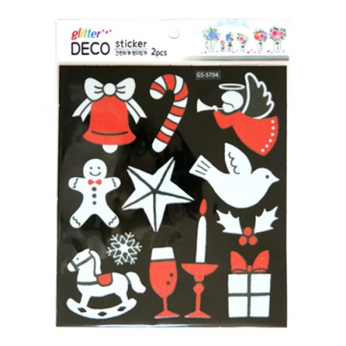 스티커몰 반짝이 X-MAS(2매) 해피데이 GS-5704