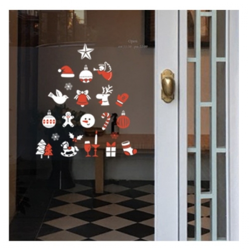 스티커몰 반짝이 X-MAS(2매) 해피데이 GS-5704