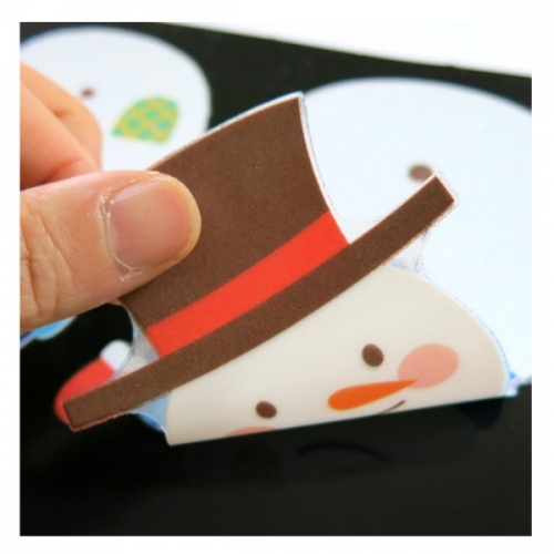 스티커몰 반짝이 X-MAS(2매) 눈사람 GS-5705