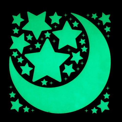 스티커몰 야광STICKER 달과별 GS-602