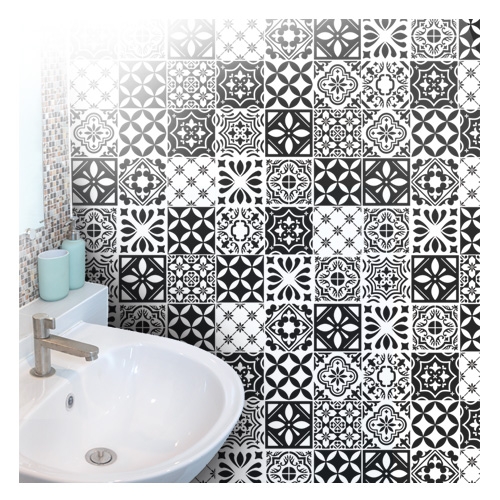 스티커몰 모던TILE 유러피언블랙 GS-703