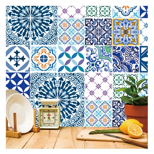 스티커몰 모던TILE 모던_블루 HP-7001