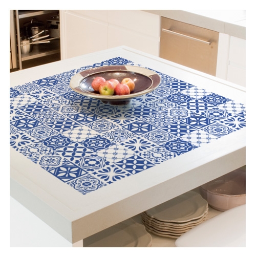 스티커몰 모던TILE 내추럴_블루 HP-7008