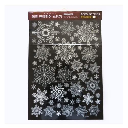 스티커몰 반짝이 빅 겨울 반짝이눈꽃 HP-8001