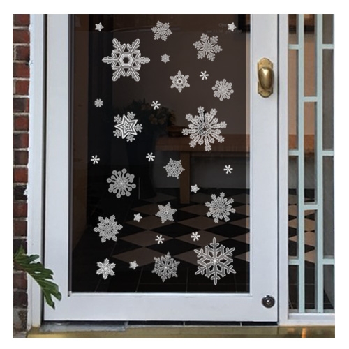 스티커몰 반짝이 빅 겨울 반짝이눈꽃 HP-8001