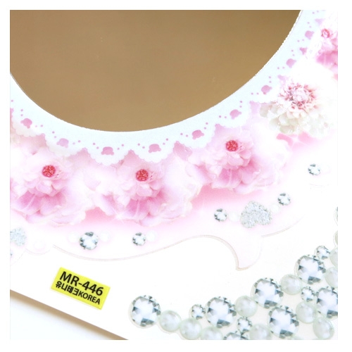 (환타스틱스)붙이는거울 보석플라워 MR-446