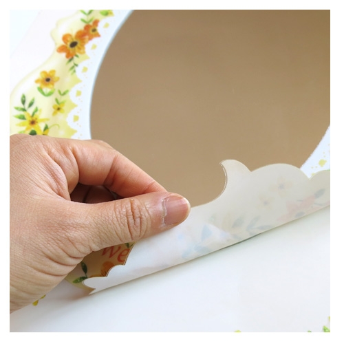 (환타스틱스)붙이는거울 옐로우플라워 MR-447