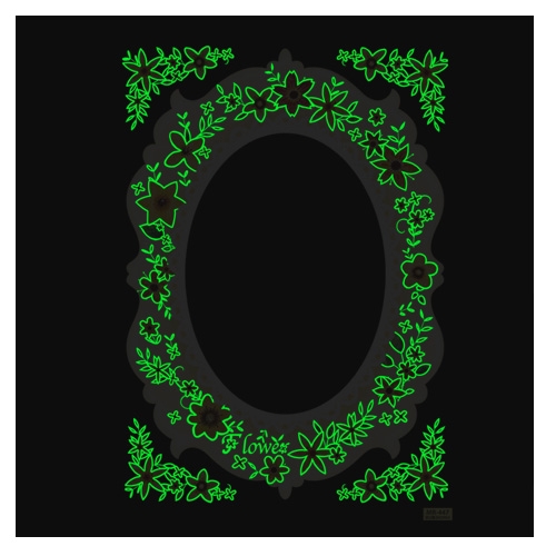 (환타스틱스)붙이는거울 옐로우플라워 MR-447