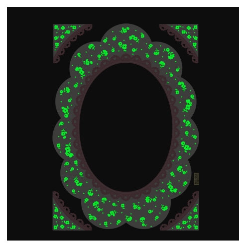 (환타스틱스)붙이는거울 아이보리안개 MR-448