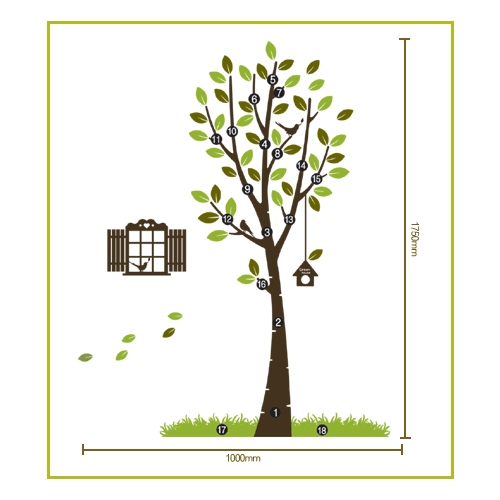 스티커몰 그래픽아트 나무 MRT-001