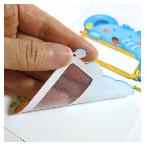 스티커몰 이름표10개 동물1코끼리 N-203