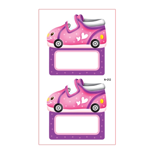 스티커몰 이름표10개 신발1분홍 N-212
