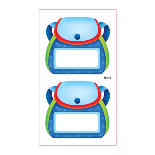 스티커몰 이름표10개 가방하늘 N-215