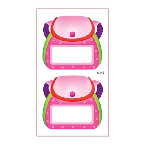 스티커몰 이름표10개 가방분홍 N-216