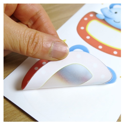 스티커몰 이름표10개 동물2코끼리 N-254