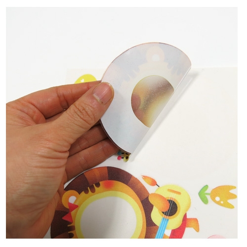 스티커몰 사진이름표(5매) 사자음악대 N-717