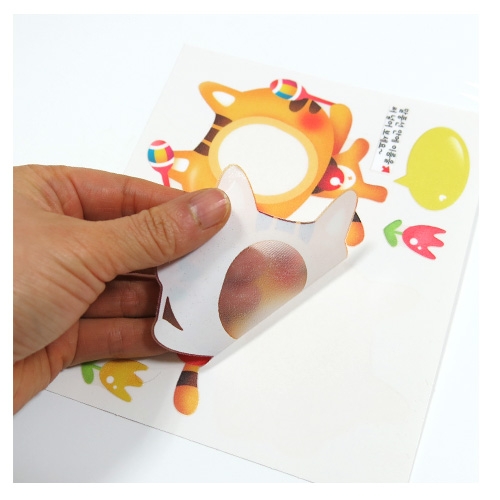 스티커몰 사진이름표(5매) 고양이음악대 N-720