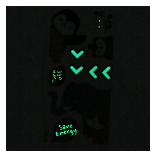 스티커몰 야광스위치코디(2매) 안녕 NC-13