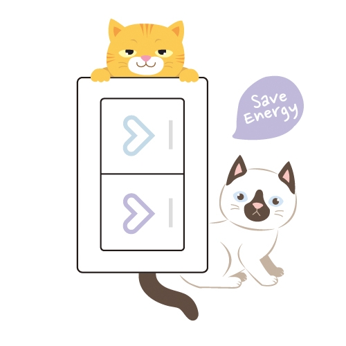 스티커몰 야광스위치코디[(2매) 애교쟁이 NC-14