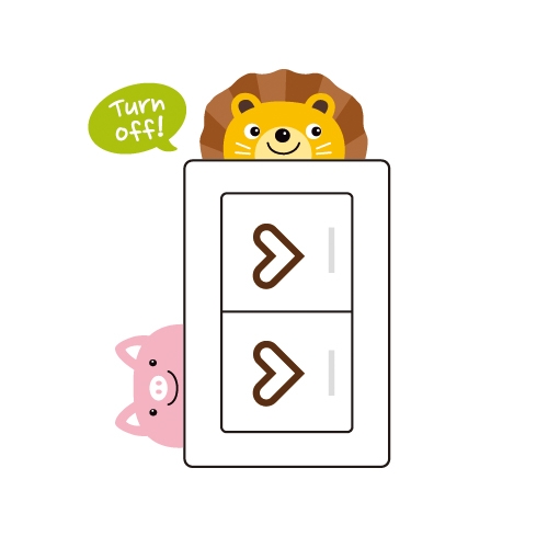 스티커몰 야광스위치코디(2매) 귀요미 NC-17