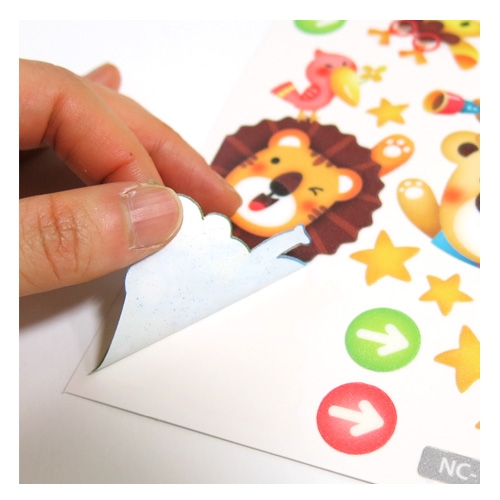 스티커몰 야광스위치코디(2매) 숲속동물 NC-19