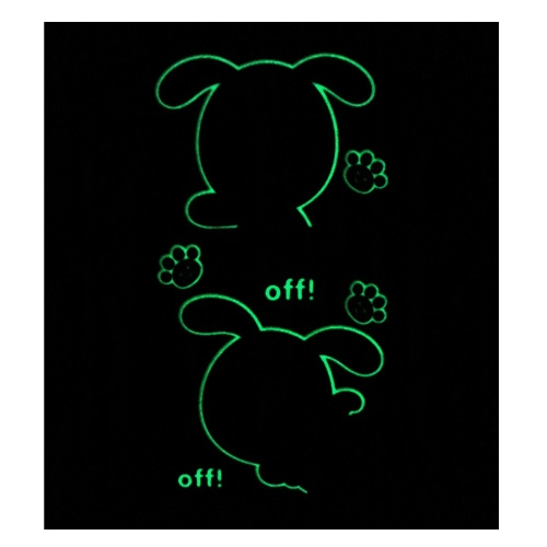 스티커몰 야광스위치코디(2매) 강아지 NC-54