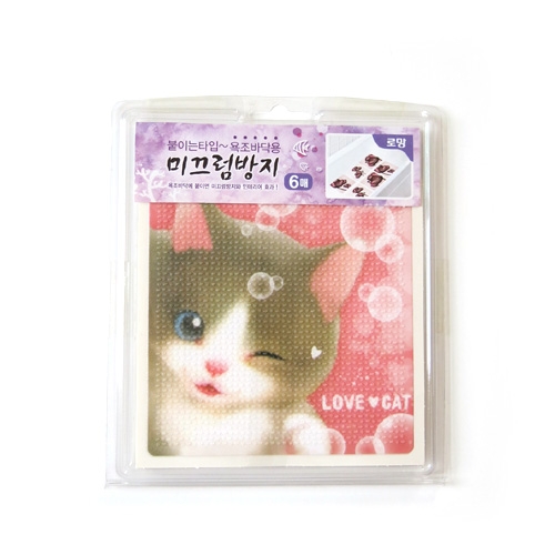 스티커몰 논슬립(6매) 애교고양이 NSF-32012
