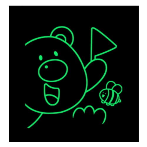 스티커몰 논슬립(6매) 토끼와거북이 NSF-32109