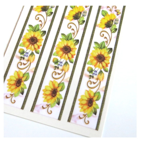 스티커몰 포인트라인(2매) 해바라기라인 PL-12058