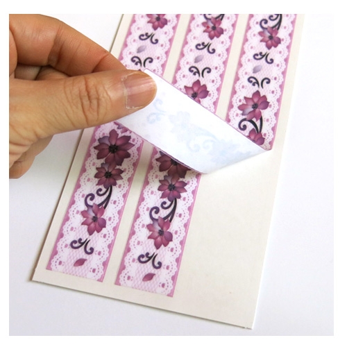 스티커몰 포인트라인(2매) 보라꽃라인 PL-12061