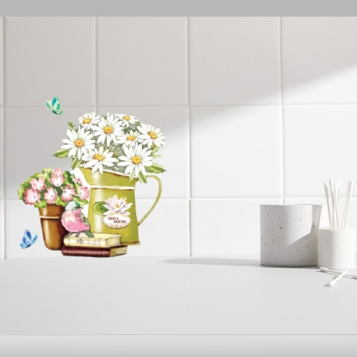 타일 스티커홈코디[2매] 좋은 하루 시작 TL-17004