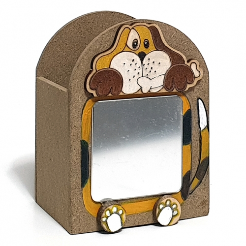 [키즈킹] 동물 거울 연필꽂이 만들기/강아지