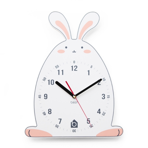 (이벤트가)어린이 아이방 교육용 무소음 벽시계 -  재치있는 토끼