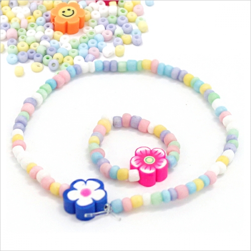 파스텔 비즈 반지