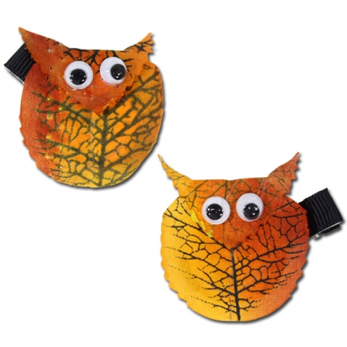 단풍잎 목걸이와 부엉이 핀 만들기