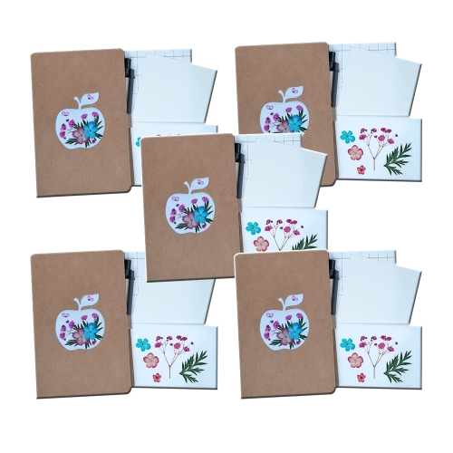 사과수첩만들기B201쎄트/압화풍경패키지/누름꽃체험쎄트/압화체험재료