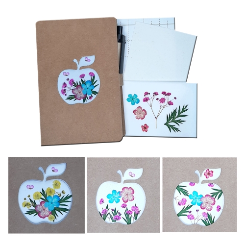사과수첩만들기B201쎄트/압화풍경패키지/누름꽃체험쎄트/압화체험재료