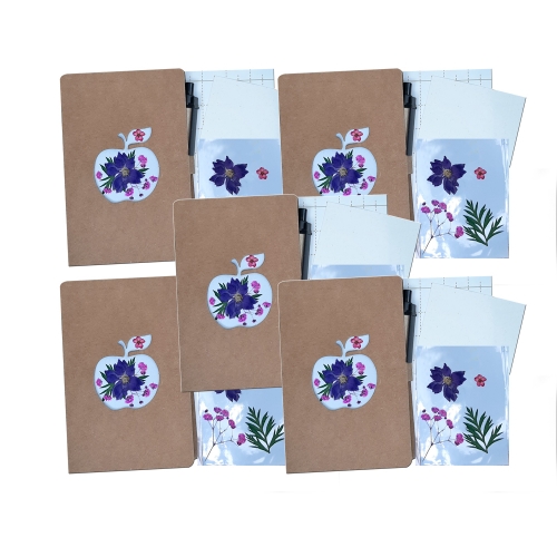 사과수첩만들기R01 락스퍼패키지/누름꽃체험쎄트/압화체험재료