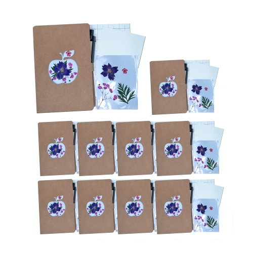 사과수첩만들기R01 락스퍼패키지/누름꽃체험쎄트/압화체험재료