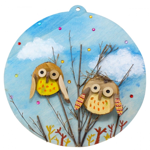 나무공작_부엉이 액자 만들기